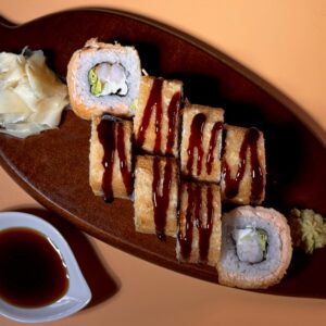 Tempura rolnice Losos tempura rolnice