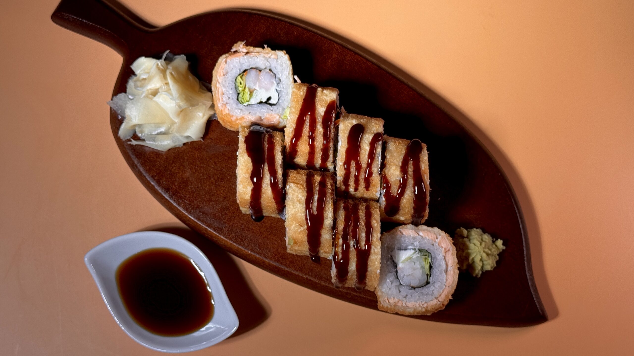 Tempura rolnice Losos tempura rolnice