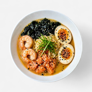 Supe Ramen sa lososom i škampima